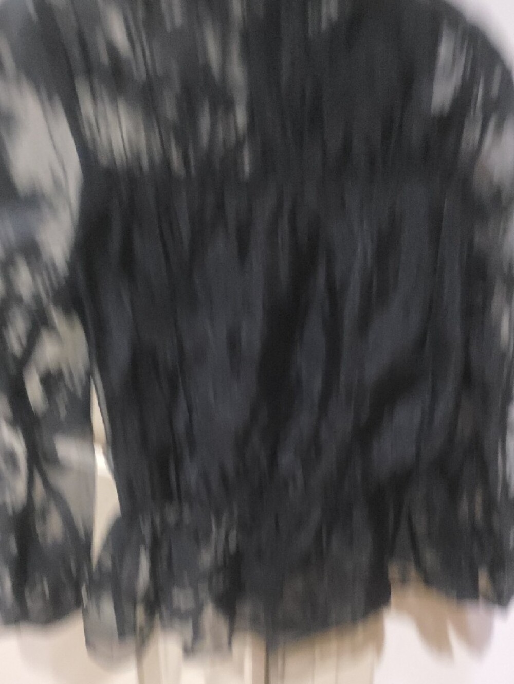 Marc New York Black Sheer Ruffled Blouse - Picture 6 of 6